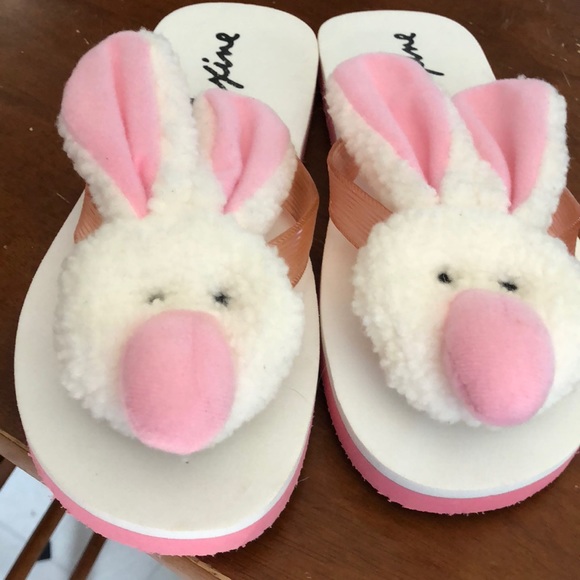 bunny flip flops